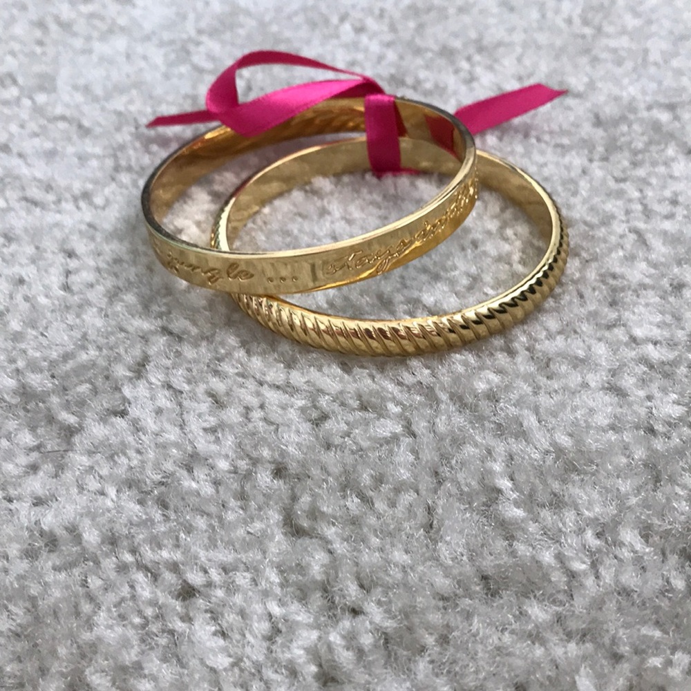 Lilly Pulitzer Gold Bangles